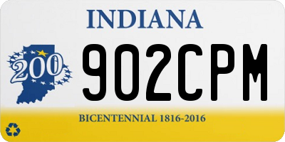 IN license plate 902CPM