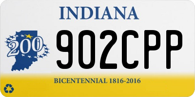 IN license plate 902CPP