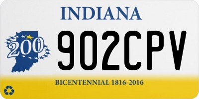 IN license plate 902CPV