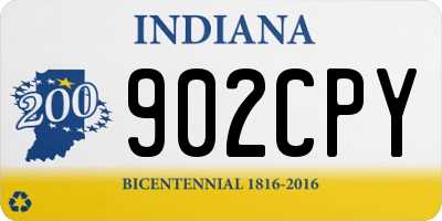 IN license plate 902CPY