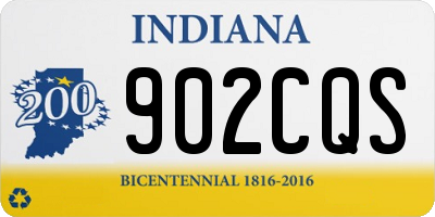 IN license plate 902CQS