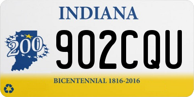 IN license plate 902CQU
