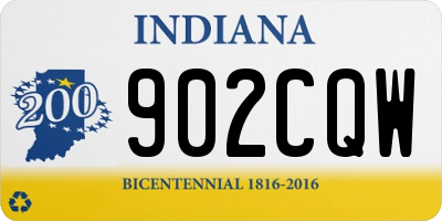 IN license plate 902CQW