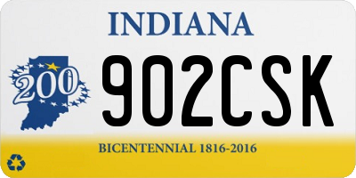 IN license plate 902CSK