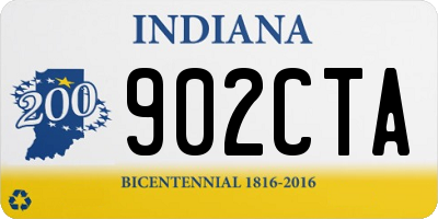 IN license plate 902CTA