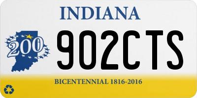 IN license plate 902CTS