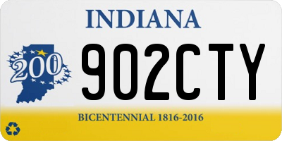 IN license plate 902CTY
