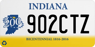 IN license plate 902CTZ