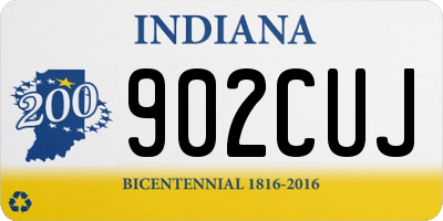 IN license plate 902CUJ