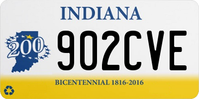 IN license plate 902CVE
