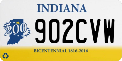 IN license plate 902CVW