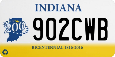 IN license plate 902CWB