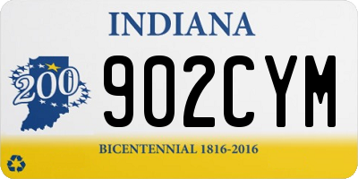 IN license plate 902CYM