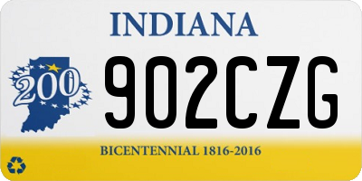 IN license plate 902CZG