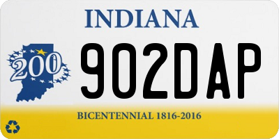 IN license plate 902DAP