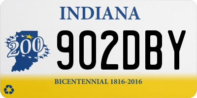 IN license plate 902DBY