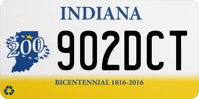 IN license plate 902DCT