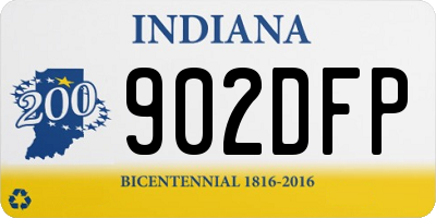 IN license plate 902DFP