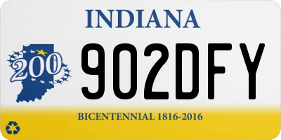 IN license plate 902DFY