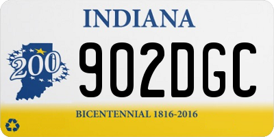 IN license plate 902DGC
