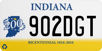 IN license plate 902DGT