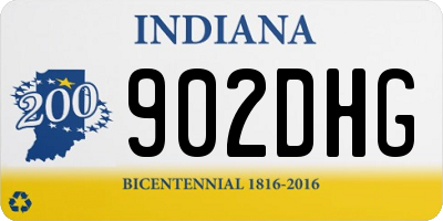 IN license plate 902DHG