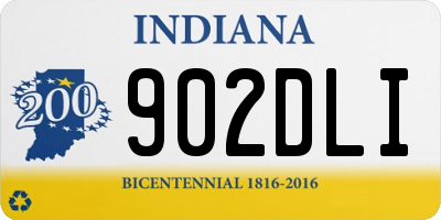 IN license plate 902DLI