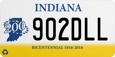 IN license plate 902DLL