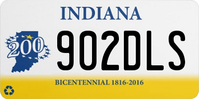 IN license plate 902DLS