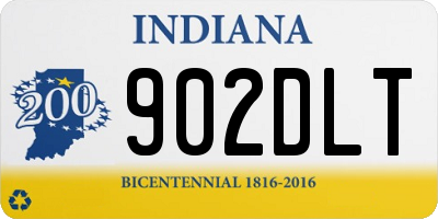 IN license plate 902DLT
