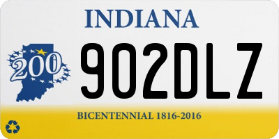 IN license plate 902DLZ