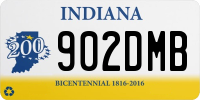 IN license plate 902DMB