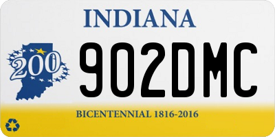 IN license plate 902DMC