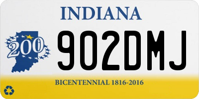 IN license plate 902DMJ