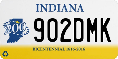 IN license plate 902DMK