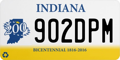 IN license plate 902DPM
