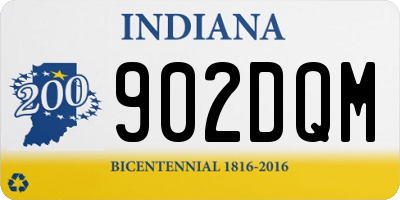 IN license plate 902DQM