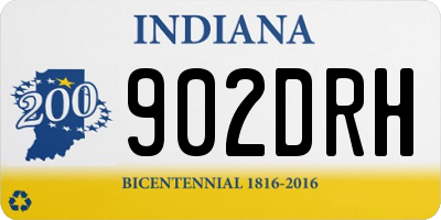 IN license plate 902DRH
