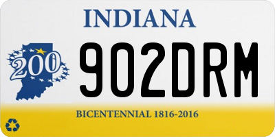 IN license plate 902DRM