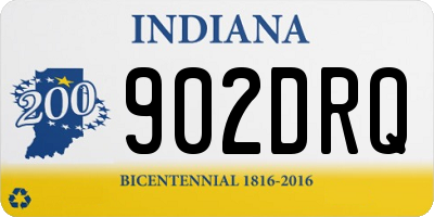 IN license plate 902DRQ