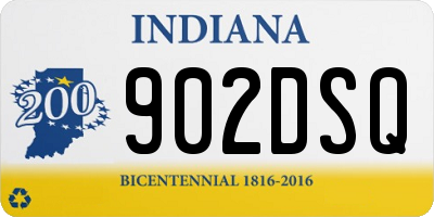 IN license plate 902DSQ