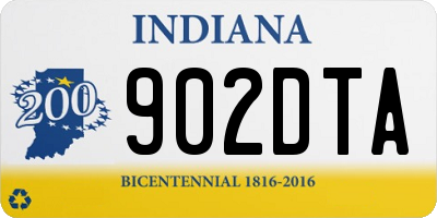 IN license plate 902DTA