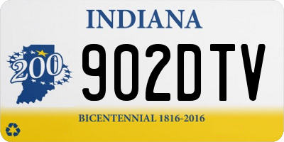 IN license plate 902DTV