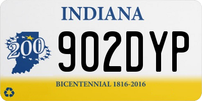 IN license plate 902DYP