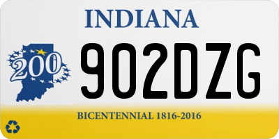 IN license plate 902DZG