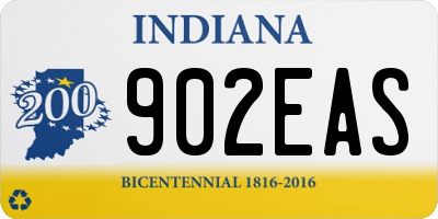 IN license plate 902EAS