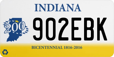 IN license plate 902EBK