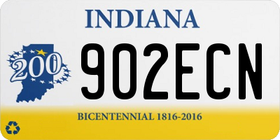 IN license plate 902ECN