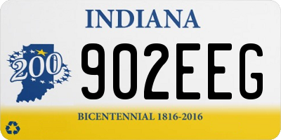 IN license plate 902EEG