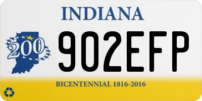 IN license plate 902EFP